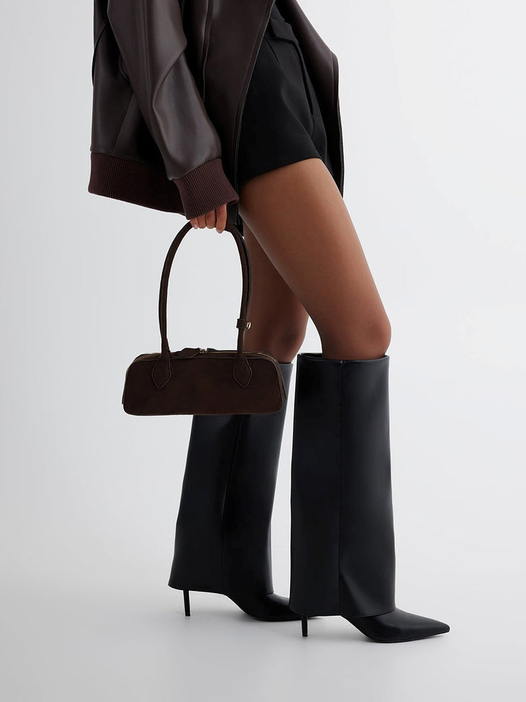 BILLINI Gia Faux Suede Shoulder Bag