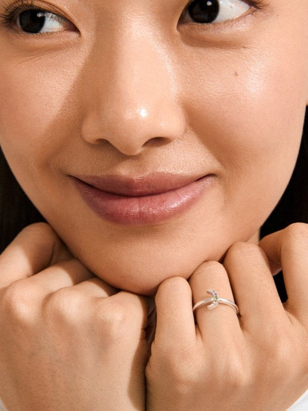 PILGRIM Lulu Moon Stack Ring