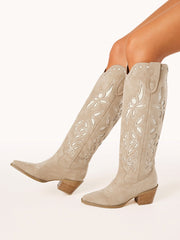 BILLINI Della Faux Suede Western Cowboy Boot