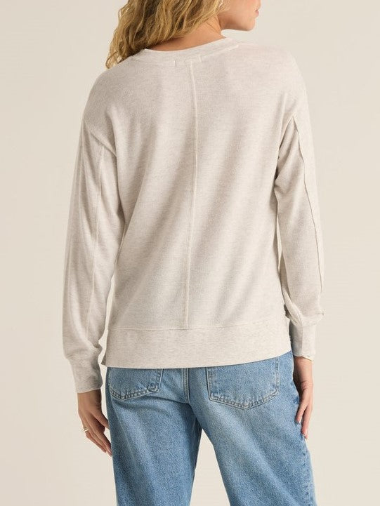 Z SUPPLY Wilder Cloud V-Neck Long Sleeve Top