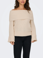 ONLY Luna Off Shoulder Knit Pullover