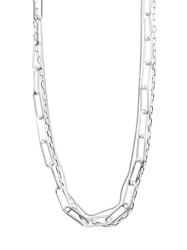 PILGRIM Freedom Cable Chain Necklace 2-in-1 Set