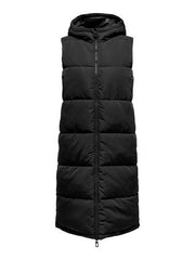ONLY Alina Long Hooded Puffer Vest