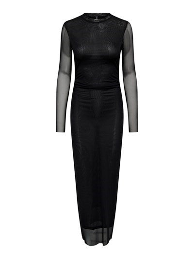 ONLY Lindsay Ruched Mesh Maxi Dress