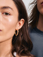 PILGRIM Believe Hammered Hoop Earrings