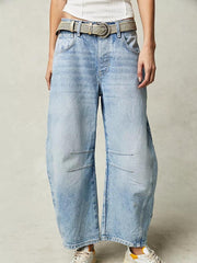 27 Mid Rise Barrel Jeans