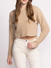 PINK MARTINI Tobi Cropped Knit Sweater