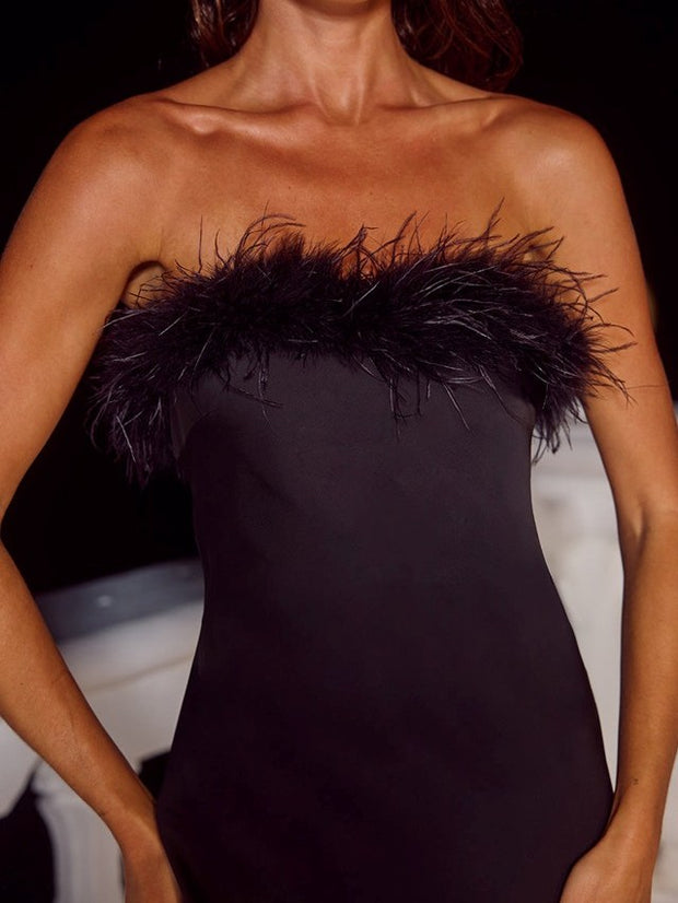 RUNAWAY THE LABEL Ariana Strapless Maxi Dress