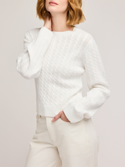 GENTLE FAWN Janice Cable Knit Sweater