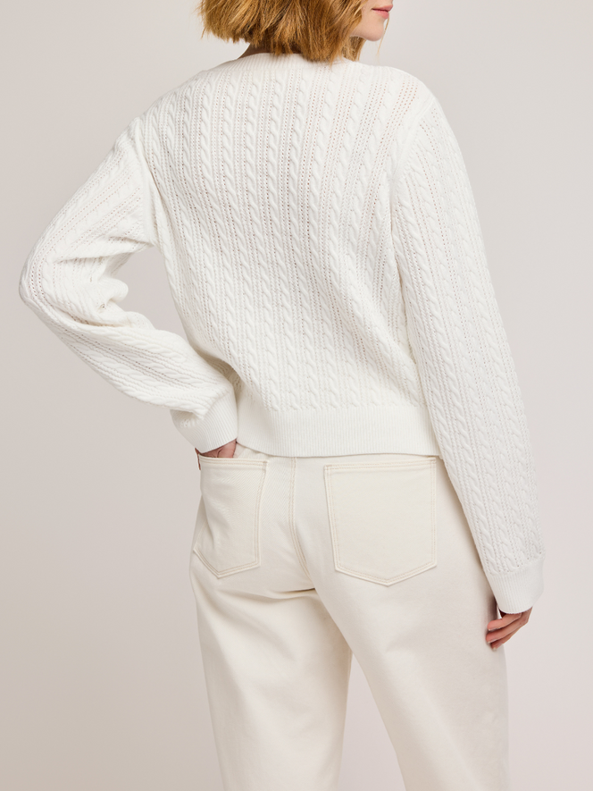 GENTLE FAWN Janice Cable Knit Sweater