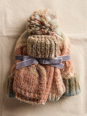 FREE PEOPLE Rainbow Run Hat + Glove Set