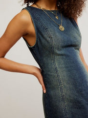 FREE PEOPLE Atlas Denim Mini Dress
