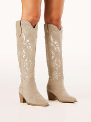 BILLINI Della Faux Suede Western Cowboy Boot