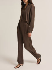 Z SUPPLY Lisse Wide Leg Satin Pant (top sold separately)