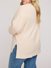 GENTLE FAWN Lisbon V-Neck Waffle Knit Sweater