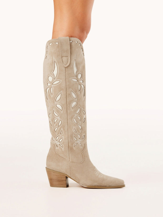 BILLINI Della Faux Suede Western Cowboy Boot