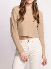 PINK MARTINI Tobi Cropped Knit Sweater