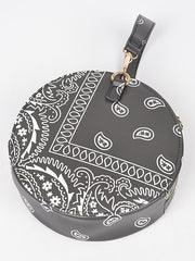 27 Round Paisley Bandana Bag