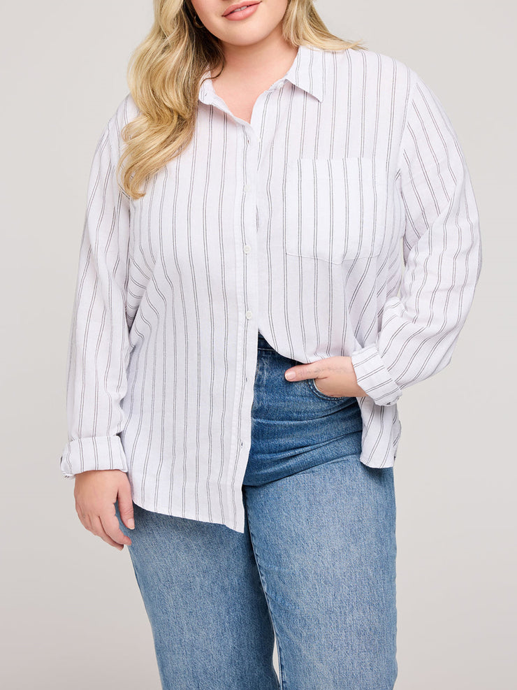 GENTLE FAWN Dominique Striped Button Down Shirt