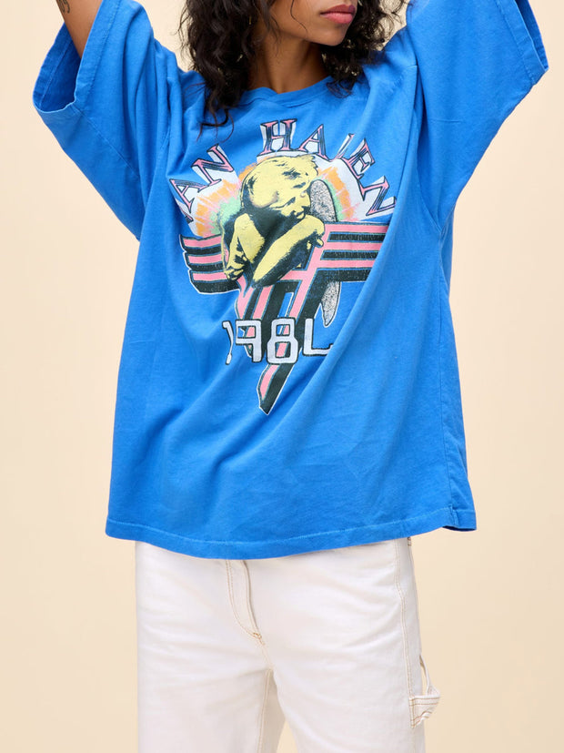 DAYDREAMER Van Halen 1984 Oversized Jersey Tee