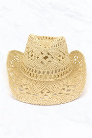 27 Western Cowboy Hand-Woven Straw Hat