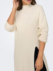 ONLY Katia Side Slit Long Knit Sweater
