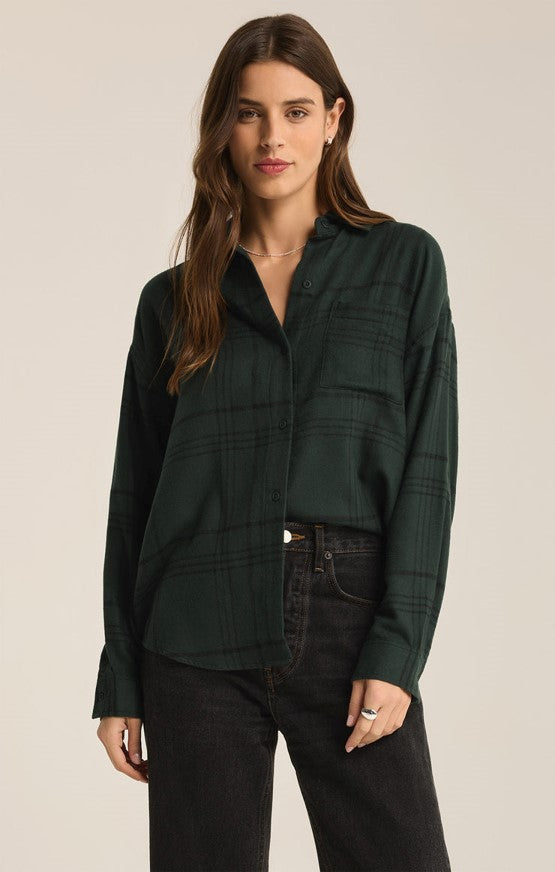 Z SUPPLY River Plaid Button Up Top