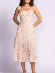 PINK MARTINI Erika Floral Midi Dress