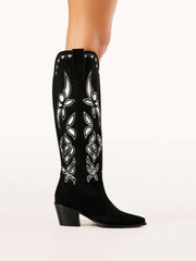 BILLINI Della Faux Suede Western Cowboy Boot