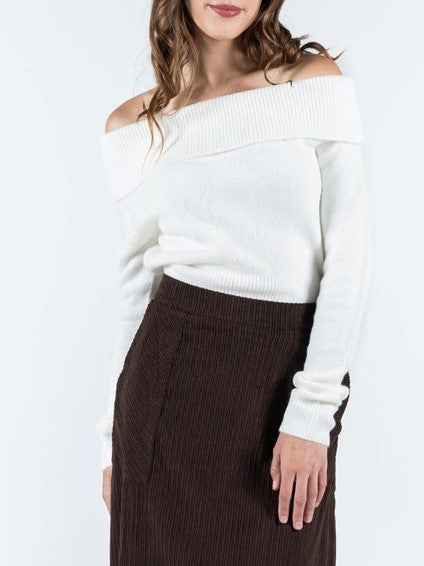 C'EST MOI Off Shoulder Sweater