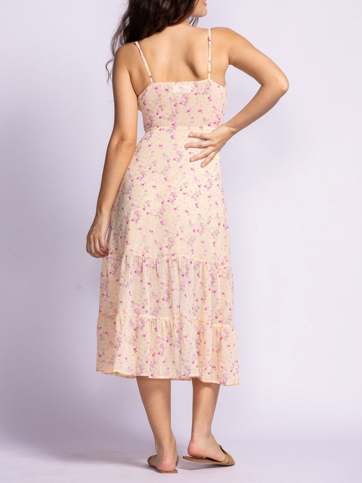 PINK MARTINI Erika Floral Midi Dress