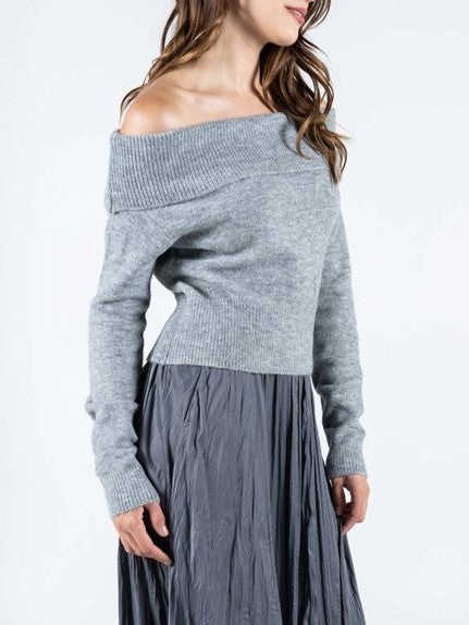 C'EST MOI Off Shoulder Sweater