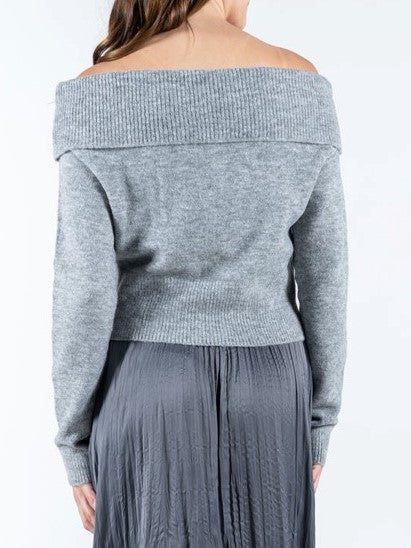 C'EST MOI Off Shoulder Sweater