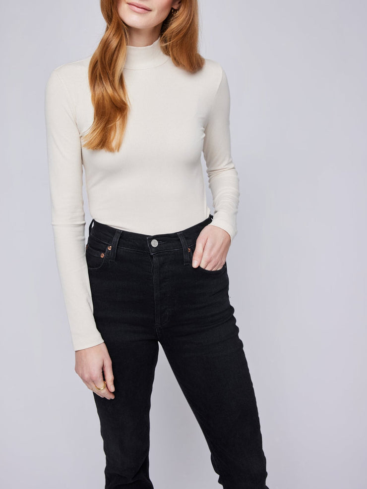 GENTLE FAWN Wren Long Sleeve Mockneck Top