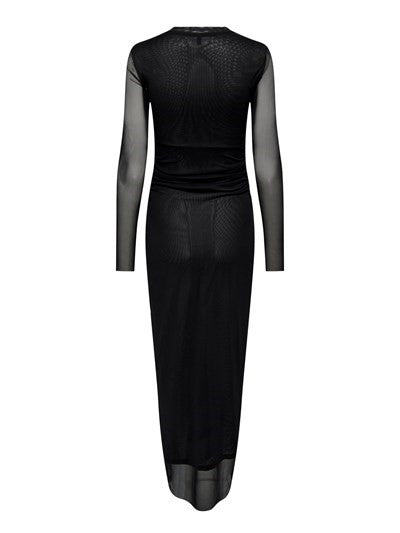 ONLY Lindsay Ruched Mesh Maxi Dress