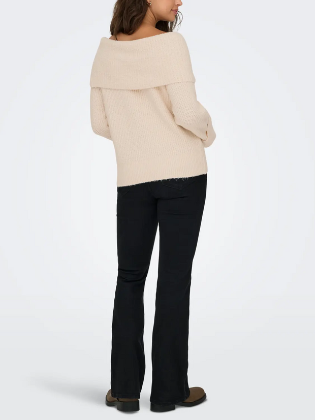 ONLY Luna Off Shoulder Knit Pullover