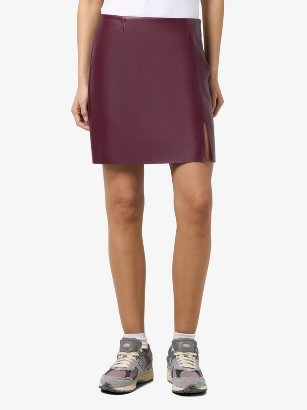 NOISY MAY Clara Faux Leather Skirt
