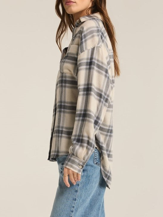 Z SUPPLY River Plaid Button Up Top