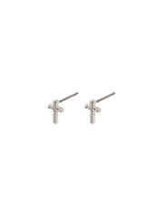 PILGRIM Clara Cross Pendant Earrings