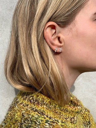 PILGRIM Clara Cross Pendant Earrings