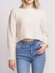 PINK MARTINI Tobi Cropped Knit Sweater