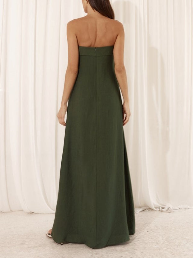 RUNAWAY THE LABEL Saphira Strapless Maxi Dress