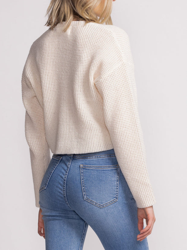 PINK MARTINI Tobi Cropped Knit Sweater