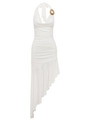 RUNAWAY THE LABEL Indiana Asymmetrical Maxi Dress