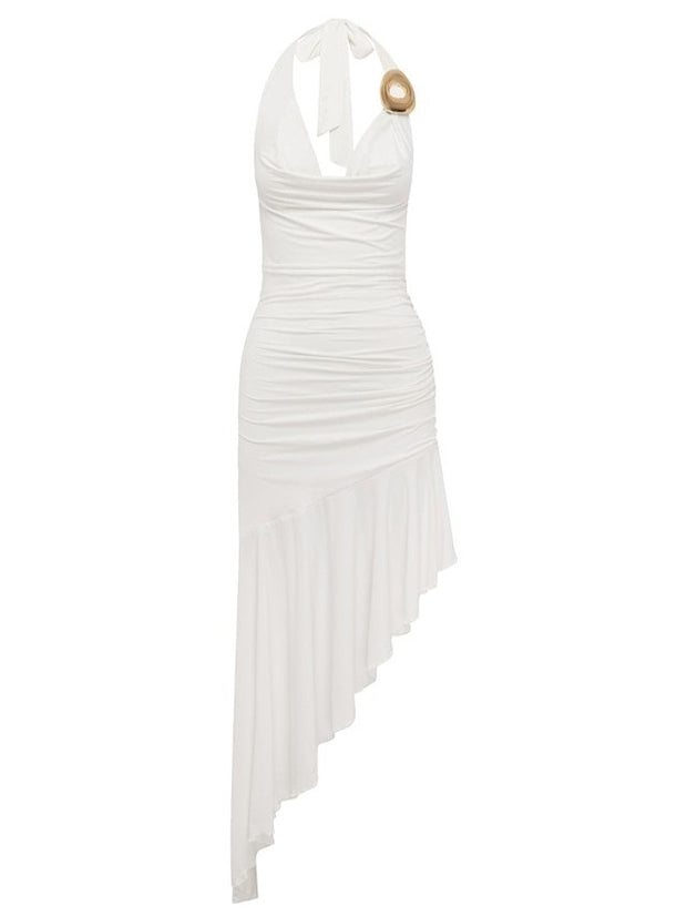 RUNAWAY THE LABEL Indiana Asymmetrical Maxi Dress