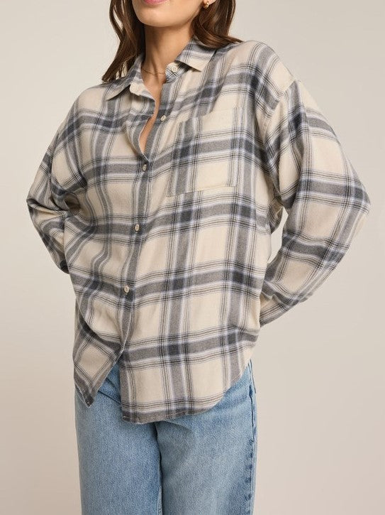 Z SUPPLY River Plaid Button Up Top