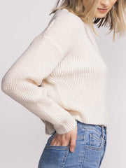 PINK MARTINI Tobi Cropped Knit Sweater