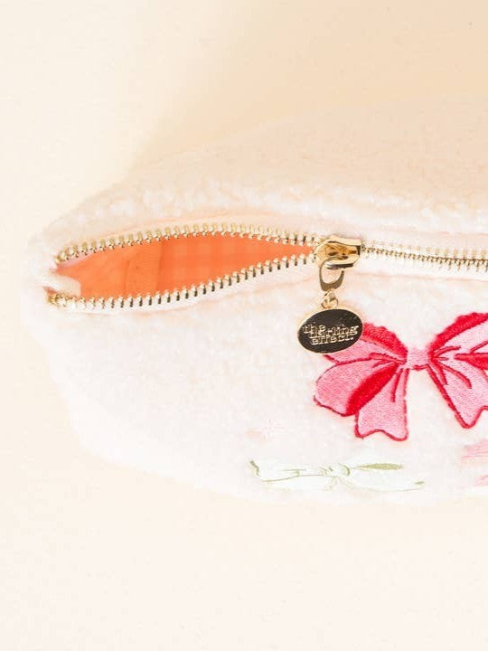 THE DARLING EFFECT Sparkling Bow Teddy Makeup Pouch