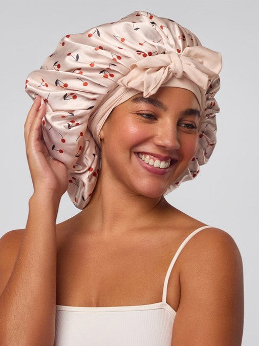 KITSCH Adjustable Oversized Satin Bonnet
