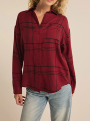 Z SUPPLY River Plaid Button Up Top